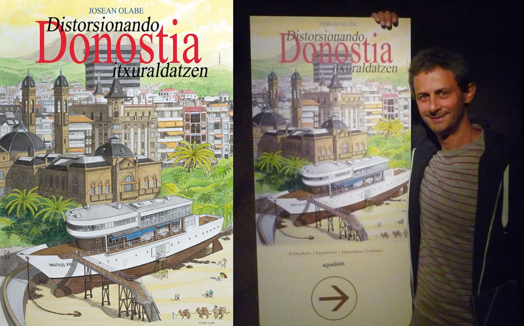 José Ángel Olabe: ‘Distorsionando Donostia’ en Biblioteca Central