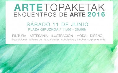 Programa de los Arte Topaketak / Encuentros de Arte en la Plaza de Gipuzkoa