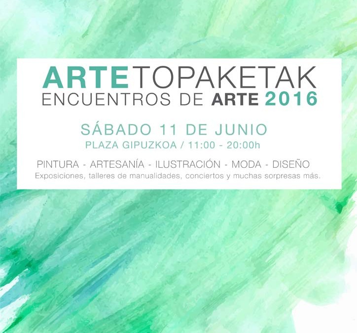 Programa de los Arte Topaketak / Encuentros de Arte en la Plaza de Gipuzkoa