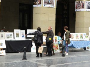 Fiesta del arte en la Plaza Gipuzkoa