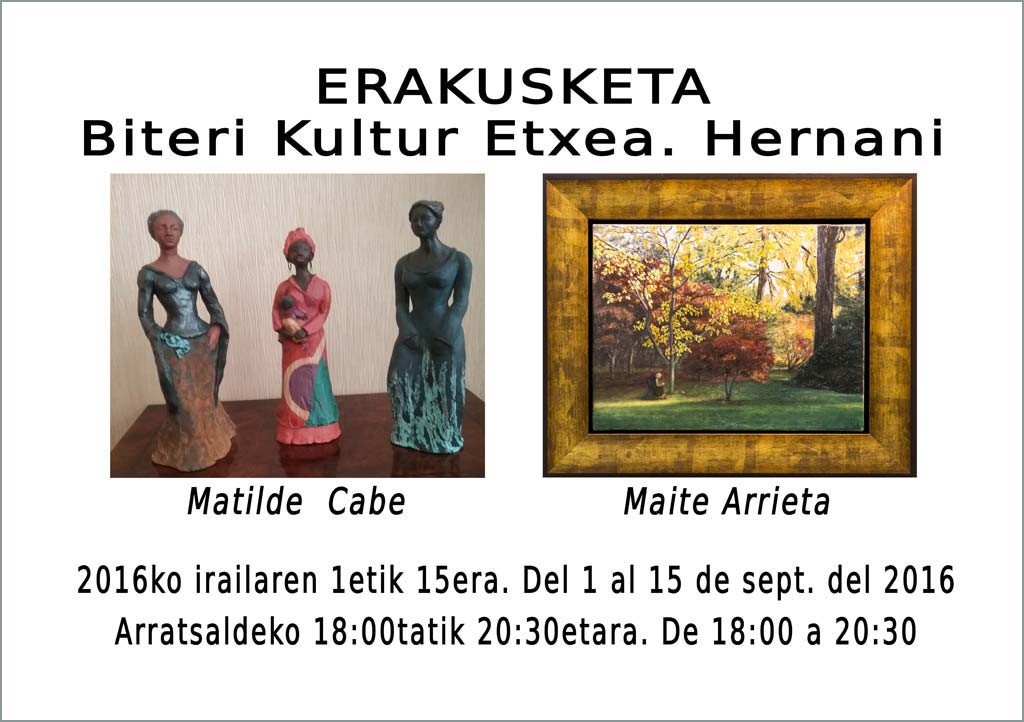 Maite Arrieta en Biteri Kulturetxea de Hernani