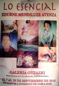 Exposición de Cristina Edurne Mendiluze en Otzazki de Hondarribia