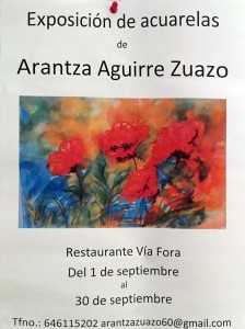 Exposiciones de Arantza Agirre Zuazo en septiembre