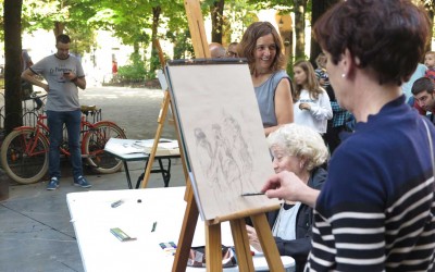 ARTE TOPAKETAK  en la plaza de Gipuzkoa