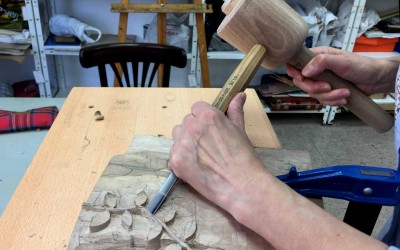 Exposición del taller de talla en madera