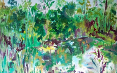 Belén Olaizola en sede central de Correos de Donostia