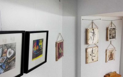 Guada Morán en el hall de la Asociación