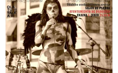 Perfopoesía a la guitarra y batería