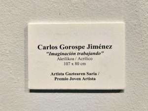Carlos Gorospe: mejor artista jóven Adour 2020