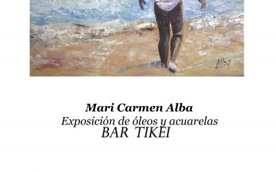 Mari Carmen Alba expone sus obras  en Bar Tikei, Plaza Nornahi. Rotonda del Ancla.