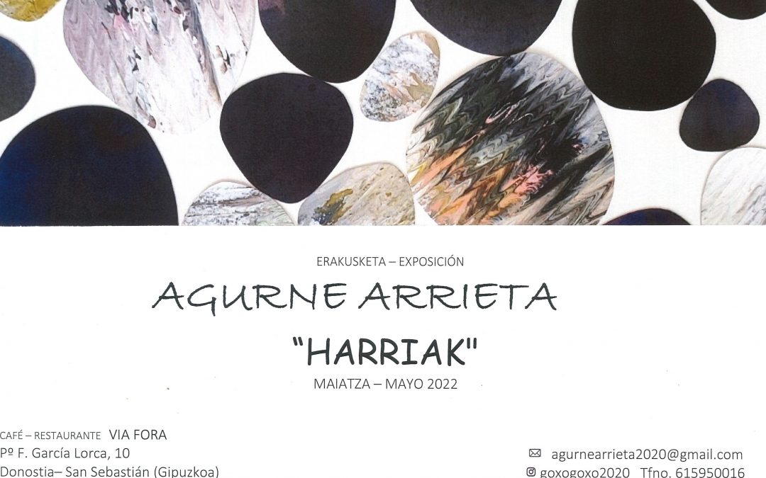 Agurne Arrieta expone sus obras en Restaurante VIA FORA
