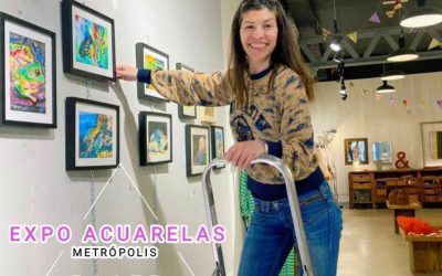 Soraya García expone sus acuarelas en Metrópolis Platz