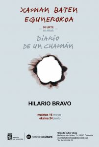 Hilario Bravoren erakustetaren kartela - Cartel de la exposición de Hilario Bravo